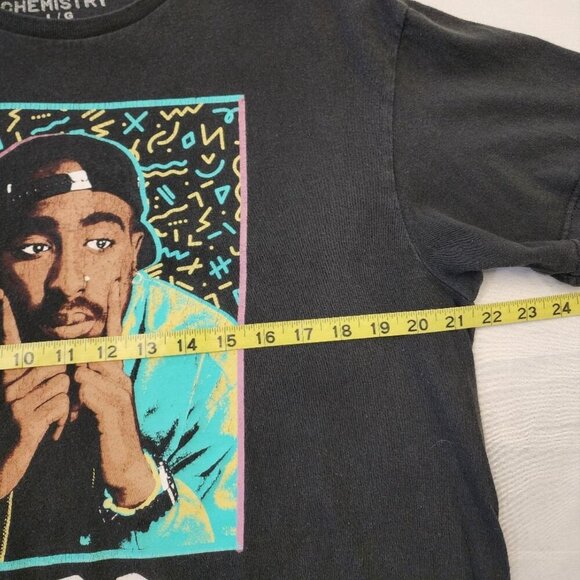Chemistry Mens Black Poetic Justice Tupac Graphic T-Shirt, Size Large - Picture 4 of 8